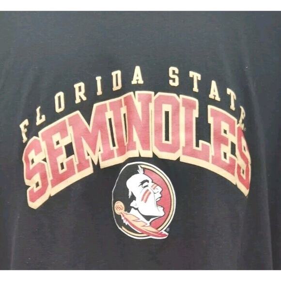 NCAA Florida State Seminoles & Fanatics Black T-Shirt W/Logo - Picture 5 of 8